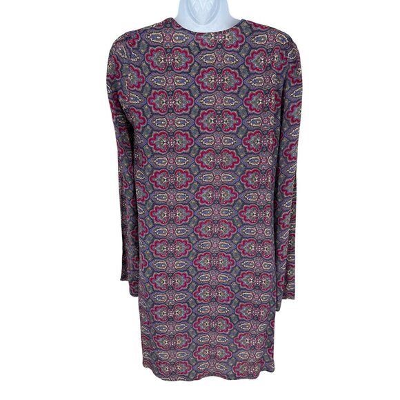 Reformation Womens Long Sleeve V-Neck Tunic Dress With Paisley Print - Picture 5 of 8